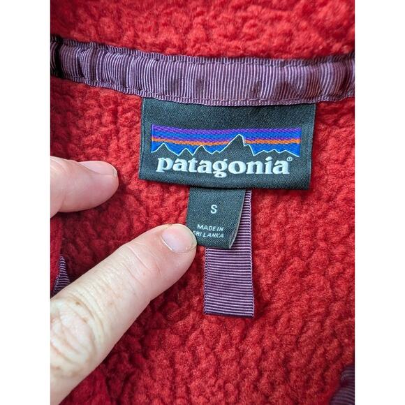 PATAGONIA Women's RetroPile Marsupial Fleece Pullover, Molten Lava, Size S - Picture 7 of 13